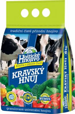 Hoštické hnojivo - Kravský hnůj granulovaný 6 kg